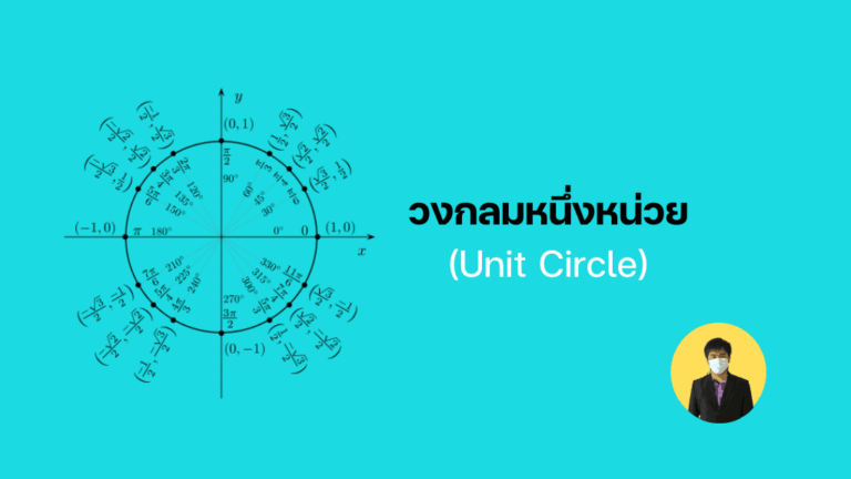 วงกลมหนึ่งหน่วย (Unit Circle) | ตรีโกณมิติ
